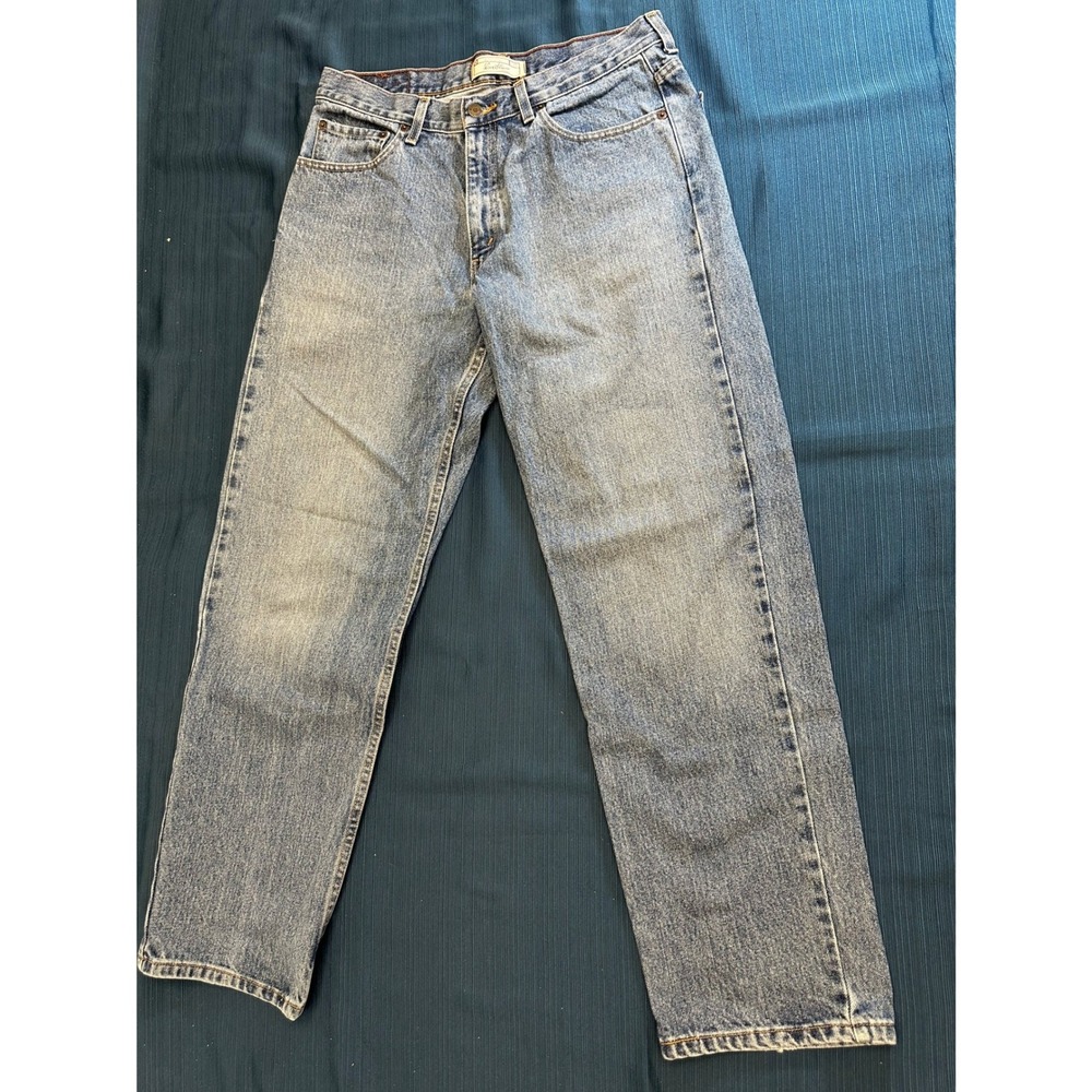 Levi Strauss Signature Low Relaxed Fit Jeans Mens 34x32 Y2K Blue DenimDenim